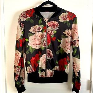 Beautiful thin floral jacket-sweater